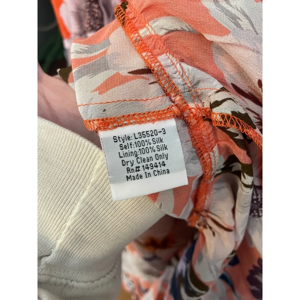 Jade Johnny Was Priyanka XL‎ Maxi Dress Floral Print Sleeveless Silk - Picture 5 of 8